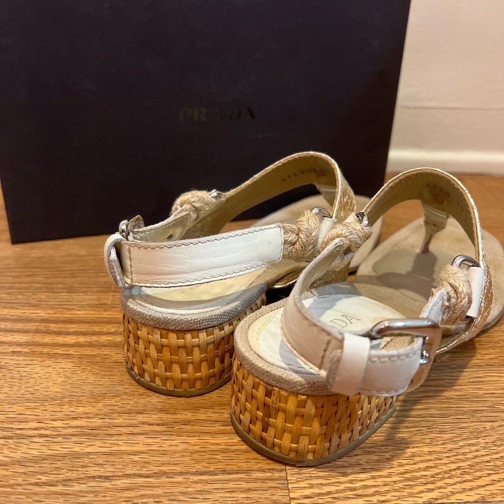 Prada Calzature Donna Block Heeled Sandal